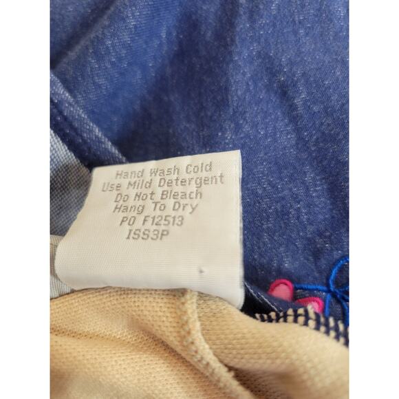 Blair Blue Embroidered Floral One Piece Bathing Suit Swimsuit Women's Size 18W - Picture 9 of 10